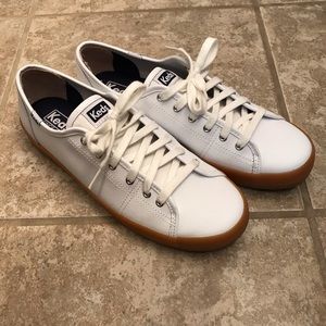 Keds Kickstart white leather gum sole 9.5
